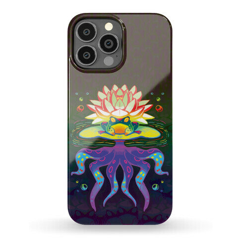 Psychedelic Lily Frog Phone Case